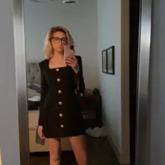 Balmain button down short dress - Picture 2 of 10